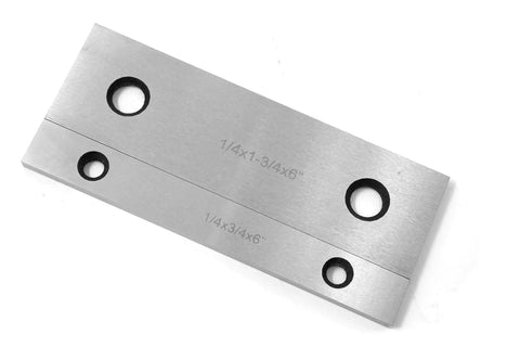Pro Grade 18 Piece Precision Ground Parallel Gauge Set With Case Nine Pairs Of Hardened Gauges In Six Inch Lengths One Quarter Inch Thick