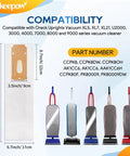 12 Pack Type CC Vacuum Bags For Oreck XL Upright Vacuums, Replacement Bags Fits XL2100RHS, U2000R1, CCPK8 sizing and compatibility.