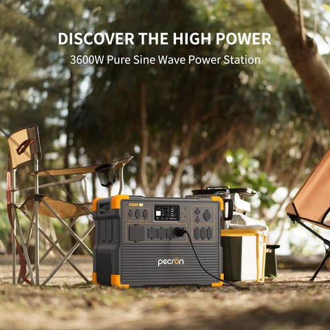 Portable Power Station 3072Wh With 3600W Peak, Expandable To 18.43kWh Via Extra Batteries, outdoor camping setup