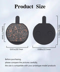 Pro Level Semi Metallic Disc Brake Pads For Mountain Bikes showing size dimensions 0.68in and 0.81in for compatibility.
