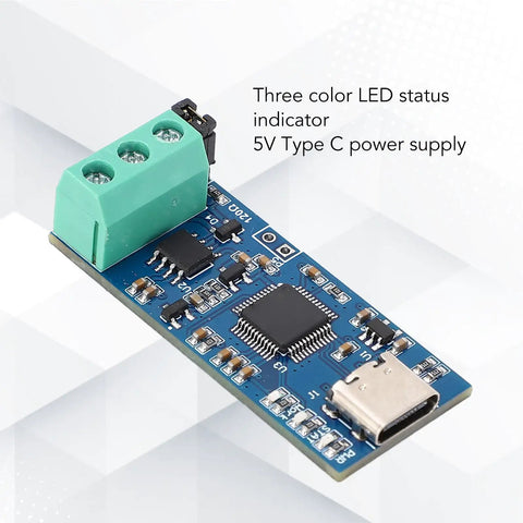 USB To CAN Module Type C Power Supply Converter For CAN 2point0A 2point0B FD Protocol Bus Analyzer V2 With LED Indicator