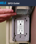 Installing 10 Pack Non Tamper Resistant 15 Amp GFCI Outlet With LED Indicator White 125V 1875W Receptacle ETL Certified