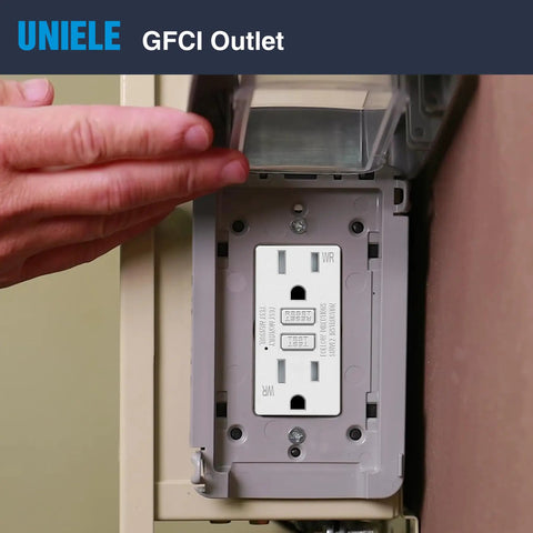 Installing 10 Pack Non Tamper Resistant 15 Amp GFCI Outlet With LED Indicator White 125V 1875W Receptacle ETL Certified