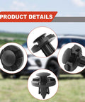 20Pcs Universal Fender Push Type Retainer Clips Kit With Easy Install For Nissan Infiniti Mitsubishi Chrysler Dodge And More Replaces 01553-09321 MR328954