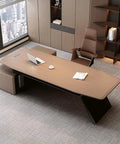 Top Tier Executive Computer Desk For Modern Home Office Workstation Featuring Rock Solid Build And Sleek Smooth Surface game changer setup in stylish office.