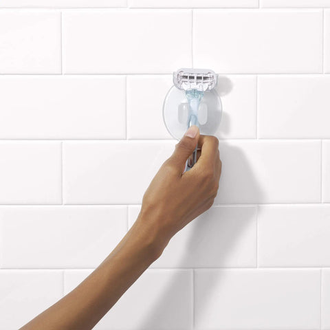 Durable Suction Razor Holder Featuring The Flexing Hook That Locks Tight On Flat Surfaces Delivers Pvc Free Stability And Keeps Daily Shaving Gear Neatly Organized