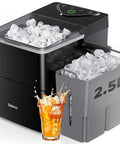 Countertop Ice Maker With Spring Loaded Expanding Ice Basket Holds 2.5L Of Ice And Up To 9 Cups Delivers 9 Cubes In About Six Minutes