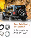 Rear Axle Bearing And Seal Kit For Jeep Wrangler JK And JKU 2007 Through 2017 Axle Shaft Seal Retainer Replacement with rubber seals