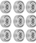 Stainless Steel Roller Ball Bearings 6x19x6mm Set Of 10 For Skateboards Inline Skates And Electric Skateboards Double Shielded