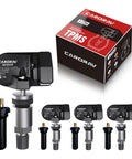 433MHz TPMS Tire Pressure Monitoring Sensor Compatible With 2013 Through 2024 Jeep Cherokee And Ram Dodge Trucks Easy Install No Sweat Plug And Play Accurate Readings OE Style Replacement Keeps Your Tires In Check And Your Ride Smooth. replacement sensor and box
