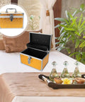 Built Tough Aluminum Tool Box With Secure Lock And Heavy Duty Handle For Mechanics And Field Pros Compact Organizer Gear Hauler on bed.