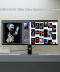 UltraWide 40 Inch Gaming Monitor With 3440x1440 WQHD, 144Hz Refresh, FreeSync Premium, HDR400 on desk