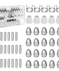 Plasma Cutter Torch Consumables Kit With Ceramic Cups And Nozzles For SG-55 And AG60 Pilot Arc Cutters Includes 5 Wire Guides 5 Shield Cups 10 1.0 Nozzles 10 1.2 Nozzles 20 Electrodes Durable displayed in case