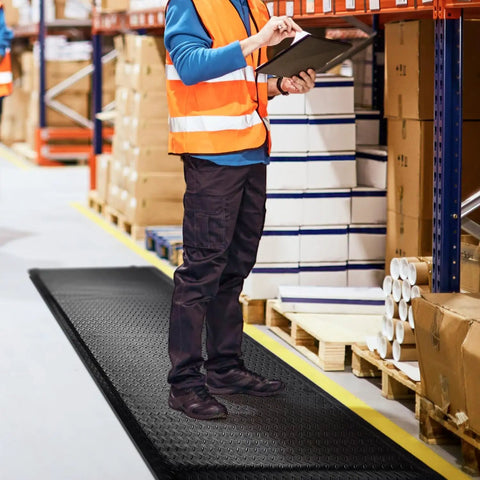 Industrial Grade Anti Fatigue Mat For Standing Comfort All Day 3x5 Ft Thick 15/16 Inch Ergonomic Floor Mat Non Slip Heavy Duty Workshop Pad