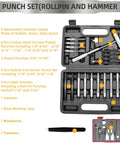 Non Slip Bench Block Kit With Universal Gun Block And Pro Pin Punch Set in storage case with tools displayed