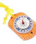 Pocket Orienteering Compass With Map Scale Built From Durable Acrylic For Precise Readings A Super Handy Outdoor Survival Navigation Tool For Camping Hiking And Backpacking In Orange