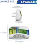 Voltage And Surge Protector For Front And Top Load Washing Machines Two Pack Keeps Your Washer Safe From High And Low Voltage Brownouts Spikes Instant Surges Power Failures And Voltage Fluctuations; compact design with dimensions shown