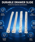 Beefy Cold Rolled Steel Drawer Slide Kit 25 Cm Cabinet Track Rail with Thickened Hardware for Smooth Glide in Furniture