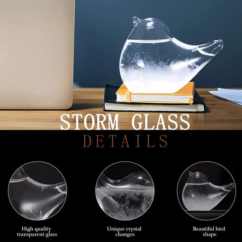 Glass Weather Forecaster Desktop Weather Station Barometer Gift For Women Girlfriend Christmas Birthday Valentine Gift For Her