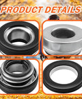 Honda 4 Pcs Mechanical Seals Replacement Kit For 2 Inch And 3 Inch Gas Semi Trash Water Pumps Fits WB30XT3 WT30XK4A WB20XT3 WH20XTAF And Compatible With Champion Predator Generac Pulsar Pumps Pro Grade, four seal closeups