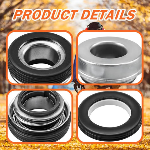 Honda 4 Pcs Mechanical Seals Replacement Kit For 2 Inch And 3 Inch Gas Semi Trash Water Pumps Fits WB30XT3 WT30XK4A WB20XT3 WH20XTAF And Compatible With Champion Predator Generac Pulsar Pumps Pro Grade, four seal closeups