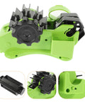 ProLevel Semi Automatic Heat Transfer Tape Dispenser Multi Roll Packing Stand with AutoCut blade and green design.