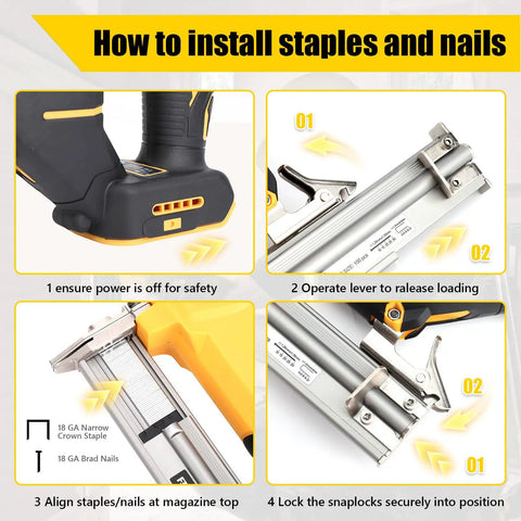 How to install staples and nails with Kick The Driveway Trip And Load Up This Heavy Duty Cordless Brad Naler Plus Staple Gun.