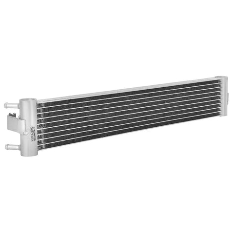 Rock Solid Premium Aluminum Transmission Oil Cooler Kit For Your Chrysler PT Cruiser 2.4L From 2001 To 2009 Keeps The Engine Cool And Smooth During Heavy Duty Driving To Prevent Overheating Nightmares And Save You Cents On Expensive Repairs Later. silver 22.68in transmission oil cooler