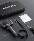 Dual Lens 210 Degree Articulating Endoscope With 4.5 Inch Screen 10 Foot Flexible Borescope Camera Kit with accessories