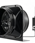 Beefy 10 Inch Inline Duct Exhaust Fan Delivers 1020 CFM With A Copper Motor For Ducting Vents And Grow Rooms, with power adapter