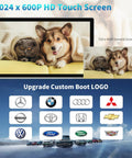 9 Inch Wireless Apple CarPlay And Android Auto Dash Receiver with HD touchscreen and customizable boot logo options