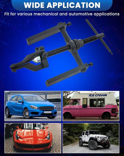 Three Jaw Inner Bearing Puller For Cars, Motorcycles, And SUVs, Built Tough Carbon Steel Pilot Bearing Removal Tool displayed