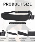 Door Mount Hamstring Curl Strap with extra large foam stopper, adjustable size, and thick neoprene padding for leg training