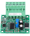 0 To 500 Hz To 0 To 10 V Frequency To Analog Converter Module For PLCs And Motion Controllers, plug and play interface, top view