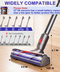 Cordless Vacuum Head Replacement For V7 V8 V11 V15 Animal V10 Cyclone Series Quick Release Attachment showing compatibility chart