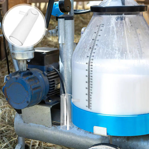 Portable Goat Milking Cup Replacement Part With Plastic Milking Liner Lightweight Hygienic For Dairy Operations And Field Use Ideal For Mobile Milking Across Farms And Barns, white liner