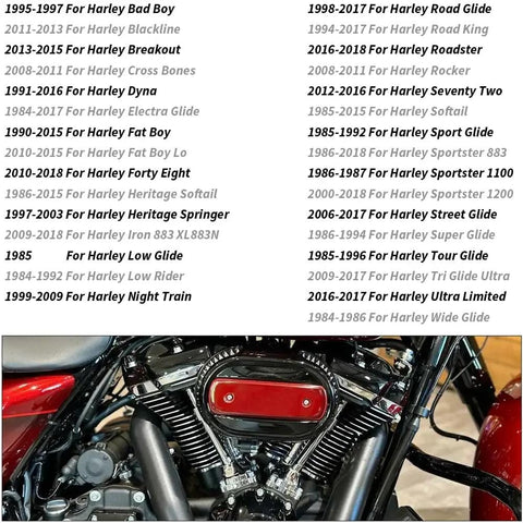Close-up of Harley engine with Titanium Stud Bolt Nut Kit For Harley Sportster 883 1200 Dyna Softail installed.