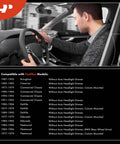 User inside a car monitoring the Heavy Duty Floor Mounted Headlight Dimmer Switch For Classic Chevy And Buick Rides.
