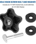 4 Pack Handle Knob And Screw Bolt Washer Kit For Lawn Mowers Snow Blowers And Recycler TimeMaster Replacement Parts Includes 92 2260 106 4161 107 3844 117 5976 Value Pack Fits Various Models showing knob, screw, washers