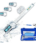 6 Inch Digital Caliper With LCD Display Stainless Steel Electronic Vernier Calipers IP54 Waterproof in DIY tool kit