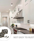 Butterfly Hinges 10 Pack Zinc Alloy for Wooden Boxes and Small Cabinets shown in modern kitchen setting