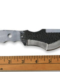D2 Steel Tracker Fixed Blade Knife Blank For Knifemaking With Hammered Finish 3.5 Inch Blade Full Tang Predrilled Handle Holes