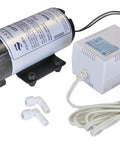 Beefed-Up CDP 8800 Water Booster Pump Kit With 115V Transformer For RO Systems, fittings and power cable visible