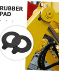 Two Piece Excavator Shim Kit With Round Rubber Washers For Noise Dampening And Shock Absorber Pads, Designed For Heavy Duty Machinery, Ideal Boom Bushing Replacement, Vibration Reduction, And Prolonged Equipment Life.