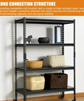 Steel shelving with Built Tough Post Coupling Connector For Steel Shelving Posts Fits Up To 1.25 Inches Wide, Easy Modular Expansion