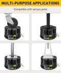 Heavy Duty Trailer Jack Block For RV Leveling Universal Blocks For Travel Trailers And Any Jack 20,000 Lb Capacity With Bag