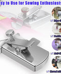 Magnetic Seam Guide For Sewing Machine With Adjustable Presser Foot Clip To Lock Edges Align Stitching And Boost Thick Fabric Accuracy