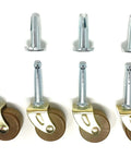 1 1/4 Inch Hardwood Furniture Casters Pack Of 4 For Vintage And Antique Pieces Ideal Replacement For Hoosier Cabinets Dining Tables And Chairs Perfect For Restoration And Easy Rolling Upgrade