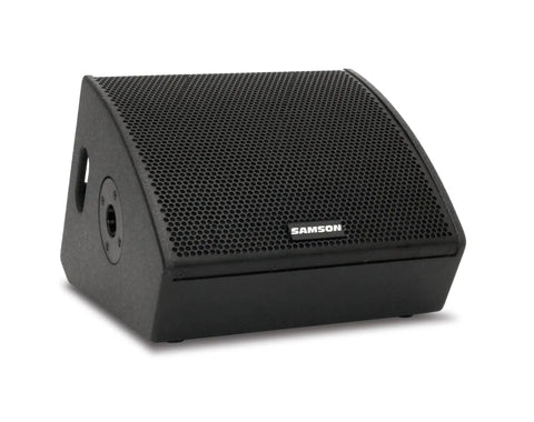 800W Two Way Active Stage Monitor For Live Gigs With 10 Inch Woofer And 1 Inch Tweeter XLR Combo Input FOH Monitor Switch All Wood Cabinet Pole Mount Black Finish
