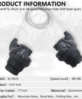 Two Pack Universal Bike Gear Shifters 3x6 Speed Revoshift Trigger Levers for MTB and Folding Bikes RS25-3L RS25-6R